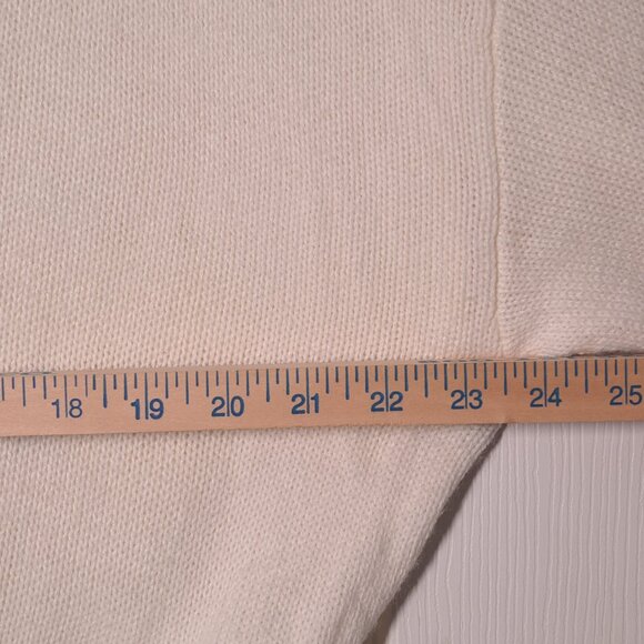 Wrangler: Cowboy Boot USED Women's Cropped Sweater (S, Cream) - Picture 5 of 7